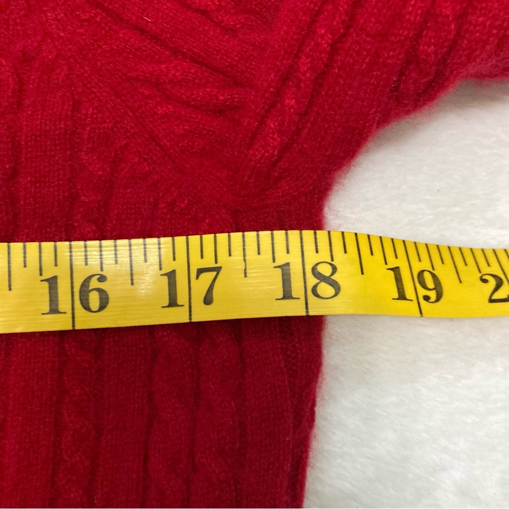 Valerie Stevens Cashmere Sweater, Size Large Red - Picture 8 of 9